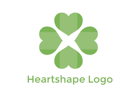 hearts rotating forming clover
