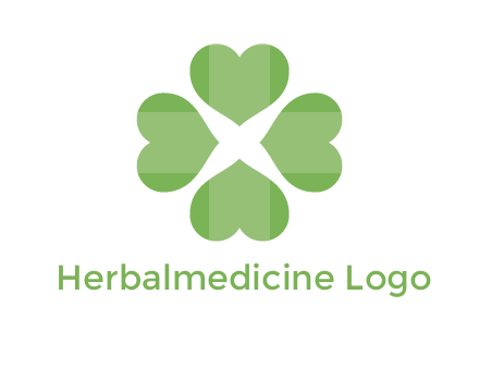 hearts rotating forming clover