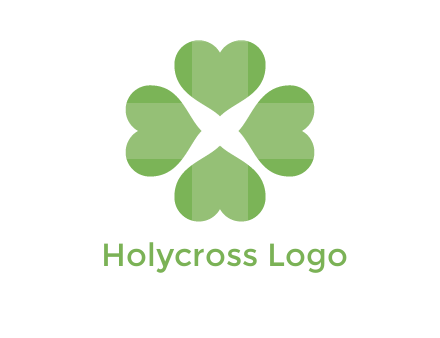 hearts rotating forming clover