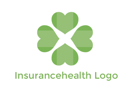 hearts rotating forming clover