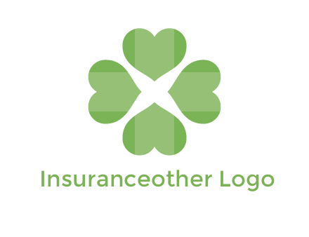 hearts rotating forming clover