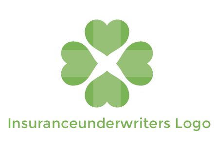 hearts rotating forming clover