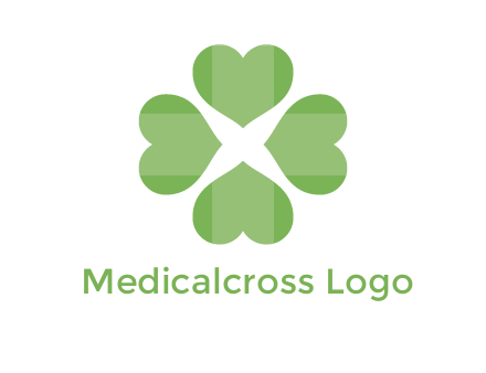hearts rotating forming clover