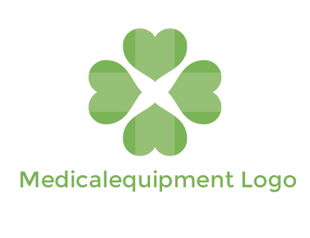 hearts rotating forming clover