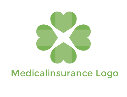 hearts rotating forming clover