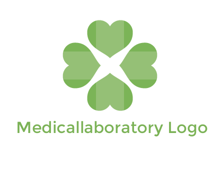 hearts rotating forming clover