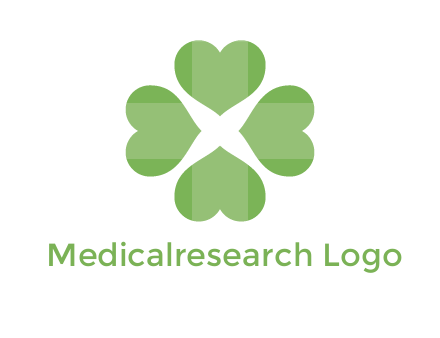 hearts rotating forming clover