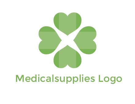 hearts rotating forming clover