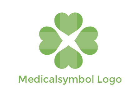 hearts rotating forming clover
