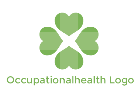 hearts rotating forming clover