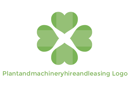 hearts rotating forming clover