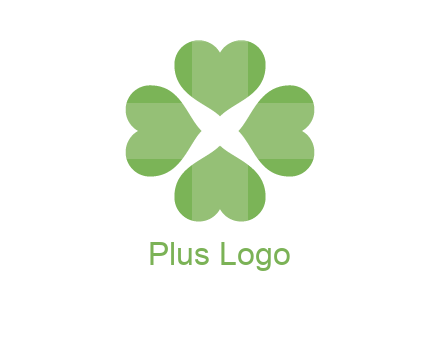 hearts rotating forming clover