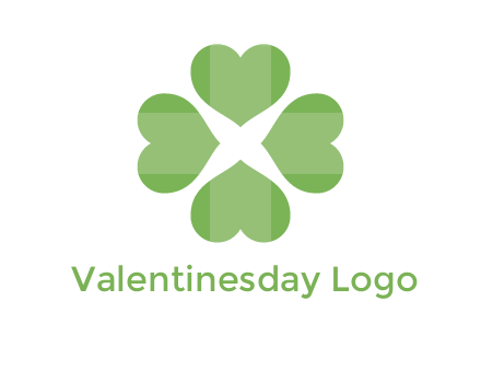 hearts rotating forming clover