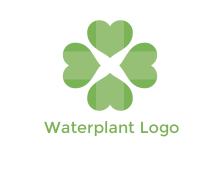 hearts rotating forming clover