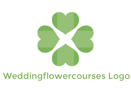 hearts rotating forming clover