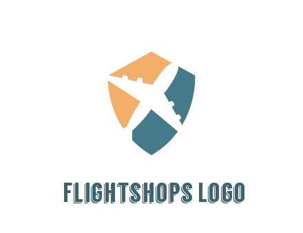 negative spacing airplane in shield