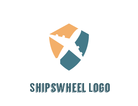 negative spacing airplane in shield