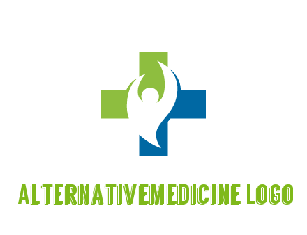 negative spacing person icon in first aid sign