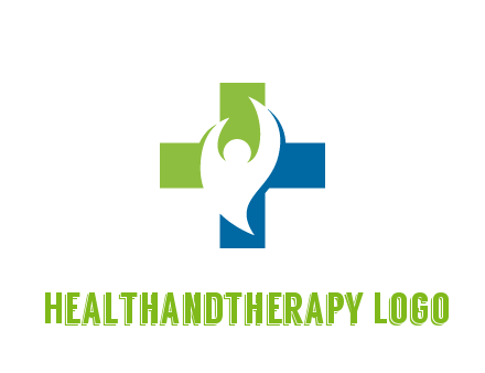 negative spacing person icon in first aid sign