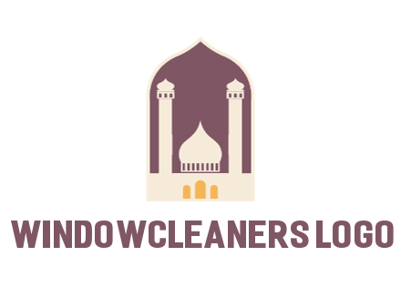 mosque with minarets in frame