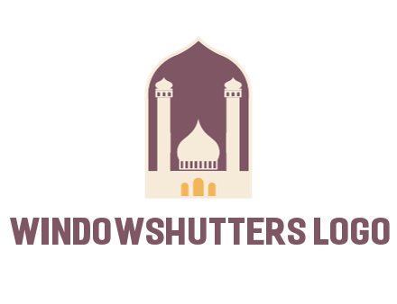 mosque with minarets in frame