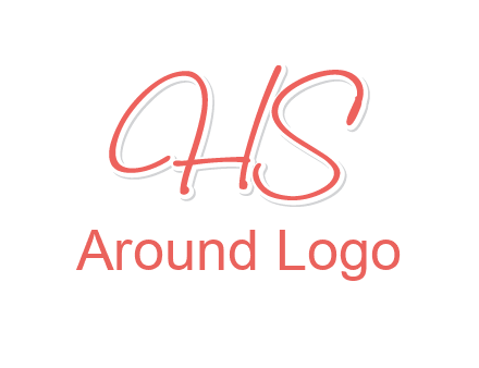 script font letter HS