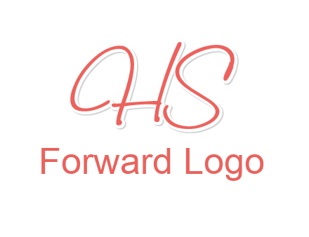 script font letter HS