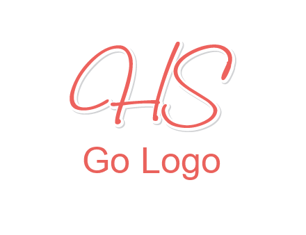 script font letter HS