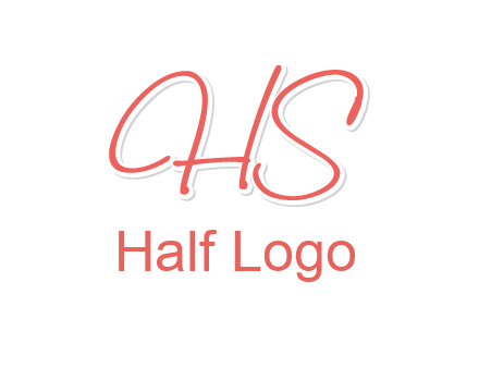 script font letter HS