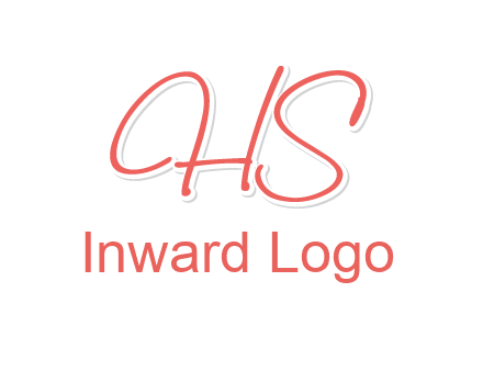 script font letter HS
