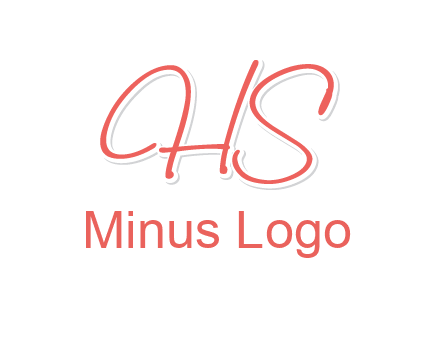 script font letter HS