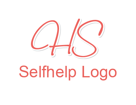 script font letter HS