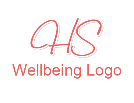 script font letter HS