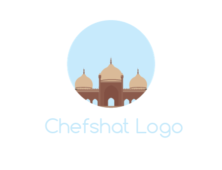 mosque in circle shape