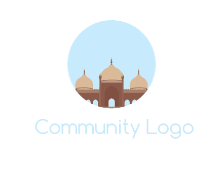 mosque in circle shape