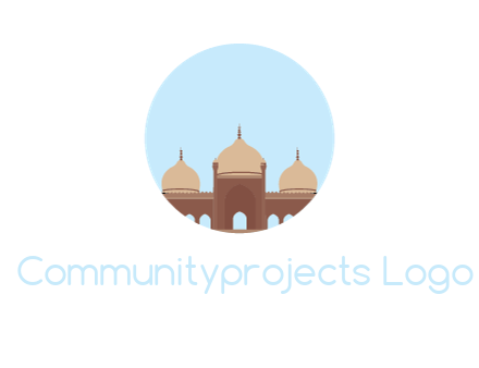 mosque in circle shape