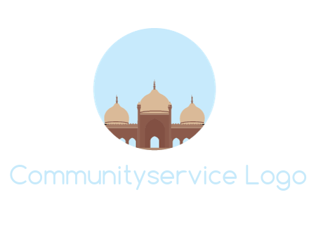 mosque in circle shape
