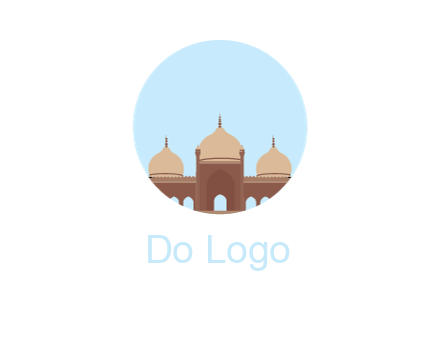 mosque in circle shape