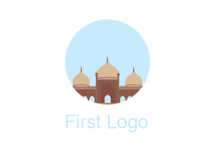 mosque in circle shape