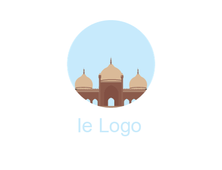 mosque in circle shape