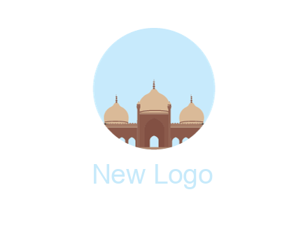 mosque in circle shape