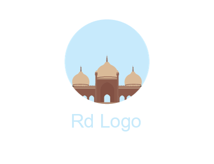 mosque in circle shape