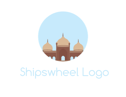 mosque in circle shape