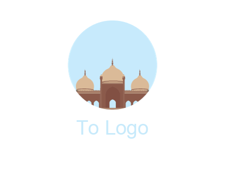 mosque in circle shape