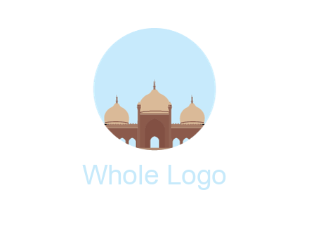 mosque in circle shape