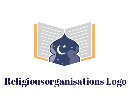 mosque with stars and moon in Quran