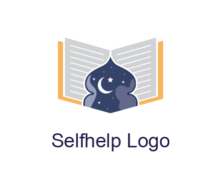mosque with stars and moon in Quran