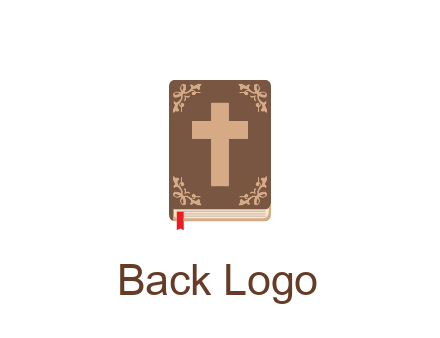 bible with cross and bookmark