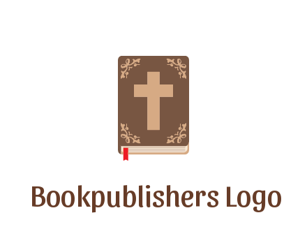 bible with cross and bookmark
