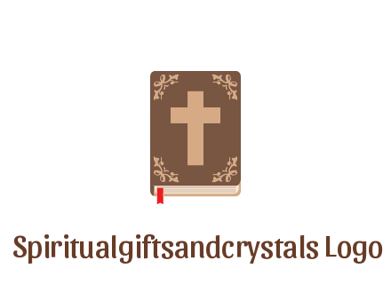 bible with cross and bookmark